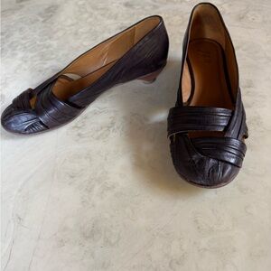 J. Jill Dark Brown Leather Heels